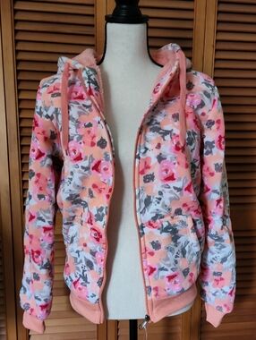 NWT Sherpa Lined Zip Up Hoodie Sz M Jrs.